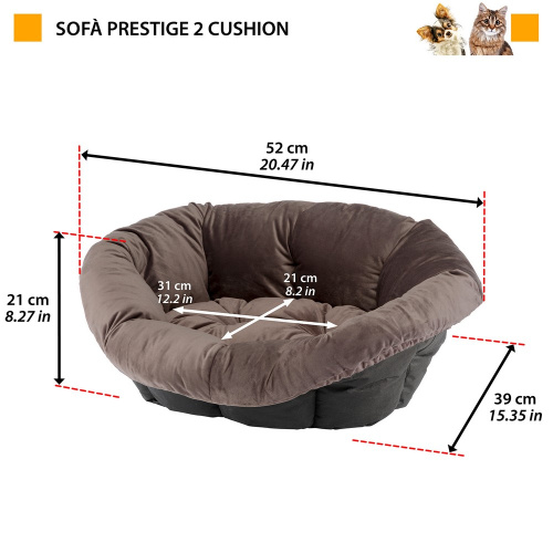 Запасная подушка для лежака  SOFA' PRESTIGE 2 серая фото 3